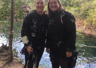 Ready to go for the water practice cave course